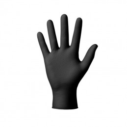 gants nitrile noir ultra résistant mercator