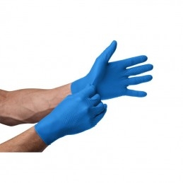 gants nitrile bleu ultra résistant mercator