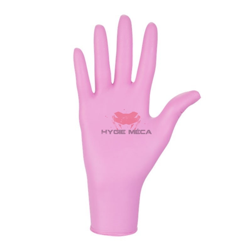 Nitrylex gants nitrile rose non poudré