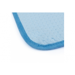 Premium korean microfiber waffle  weave towel - light blue the rag company