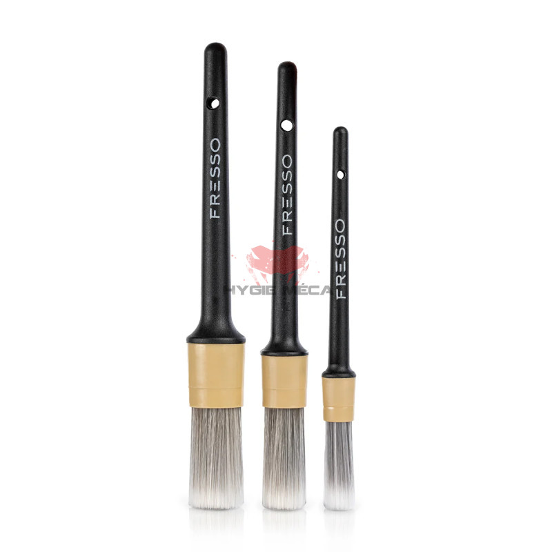 メンテナンス FRESSO - DETAILING BRUSH SET of 3 Kit 3 Pinceaux Detailing - Fresso
